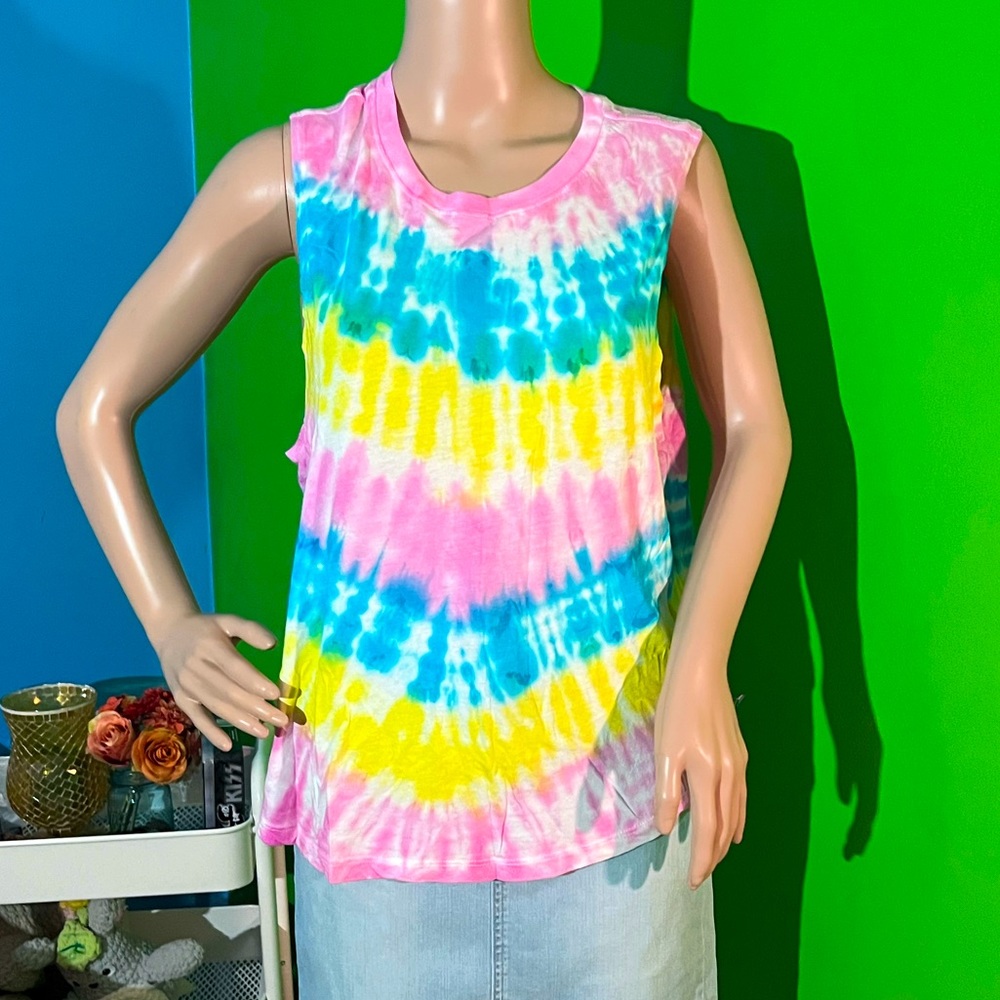 NWOT $58 Spiritual Gangster |Tie Dye Tank | Muscle Tank | Athleisure Hippie Boho